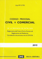 Código procesal civil y comercial de la provincia de Entre Rios, Ley N° 9.776